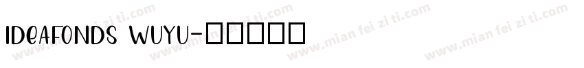 ideafonds wuyu字体转换